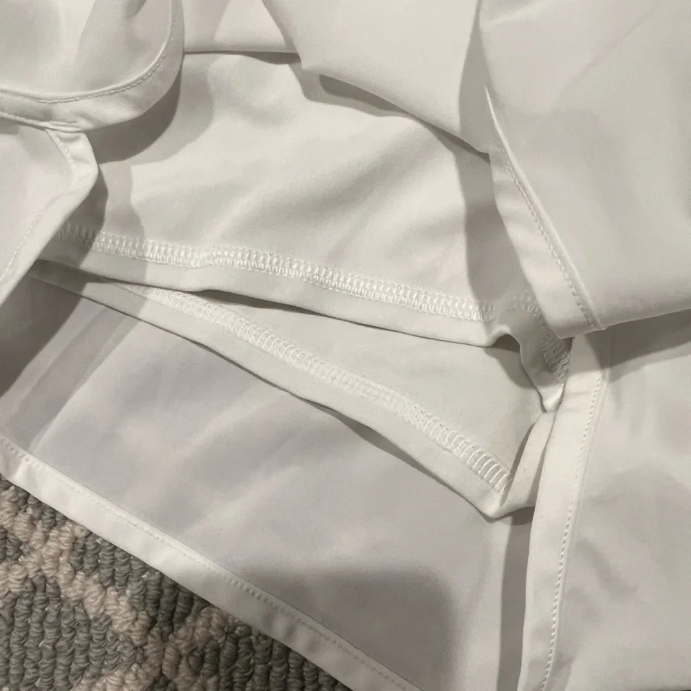 Aerie OFFLINE Nylon Printed Running Short Size Small White Rarely Worn